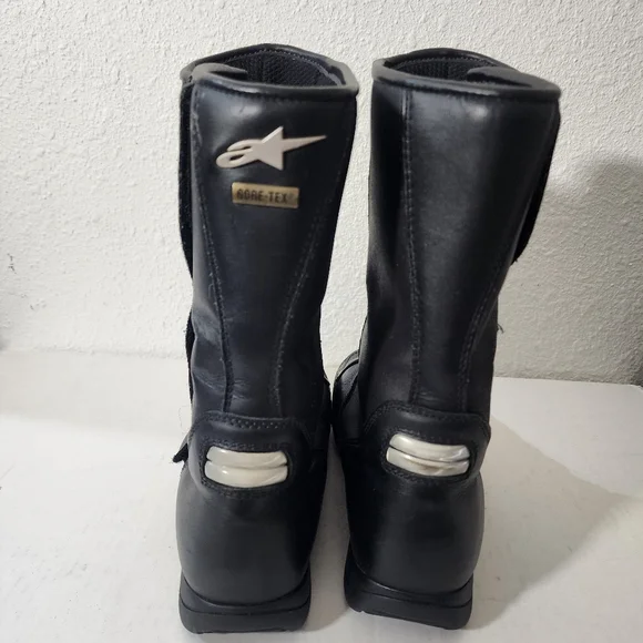 Alpinestars Gore-Tex Waterproof Motorcycle Riding Boots Black Leather Unisex 39 - Picture 4 of 10